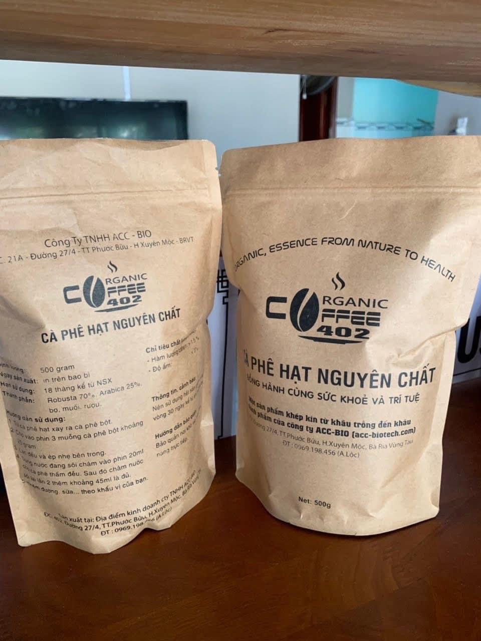 Hạt cà phê nguyên chất Organic-402