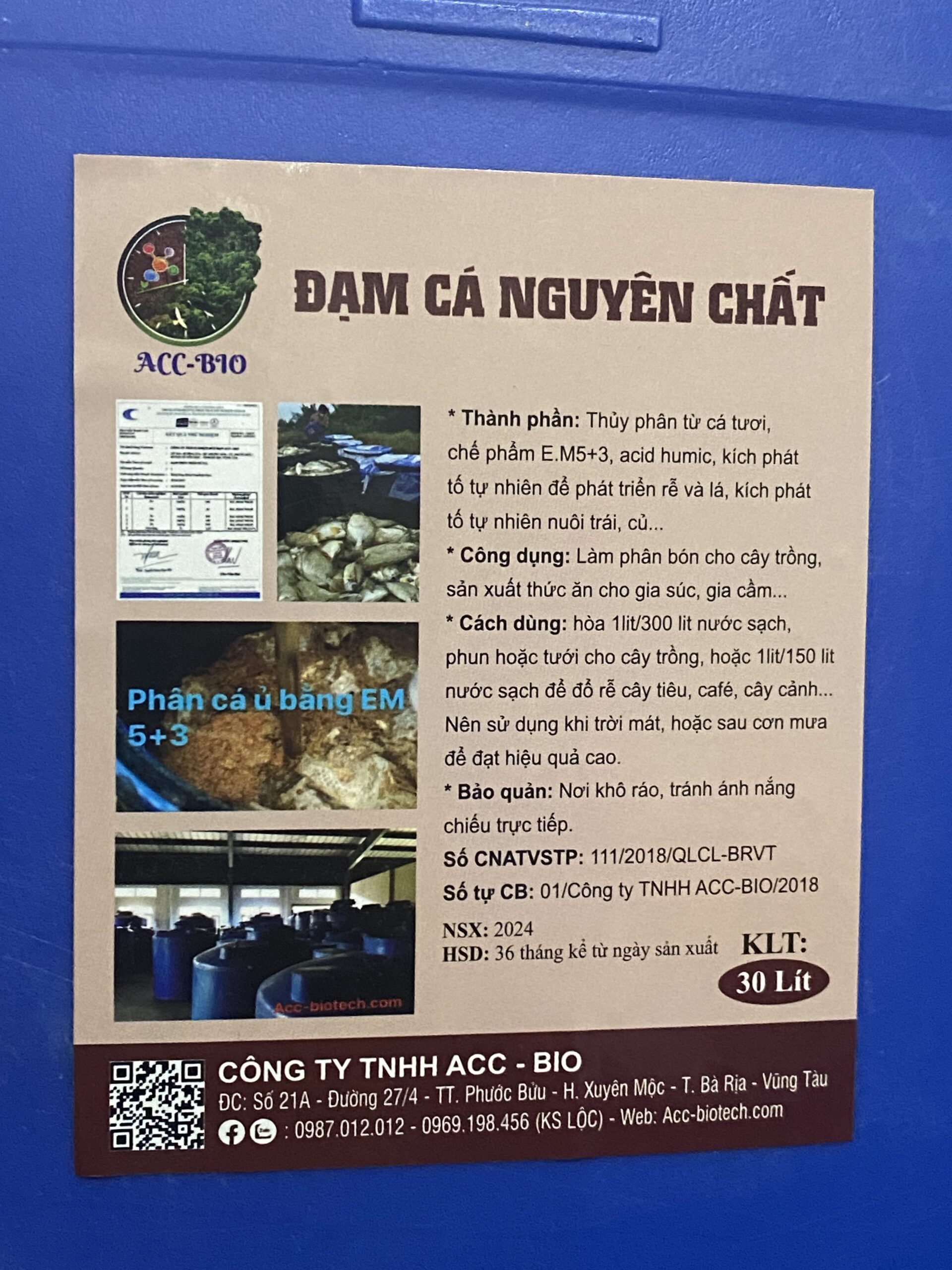 Phân Đạm Cá Nguyên Chất